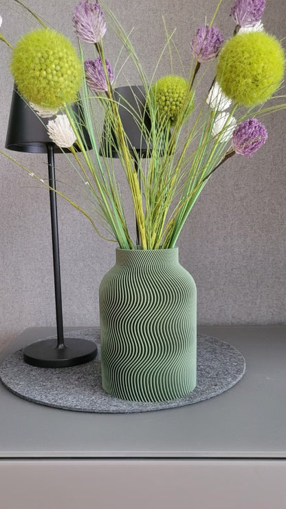 Olive Green Luna Vase